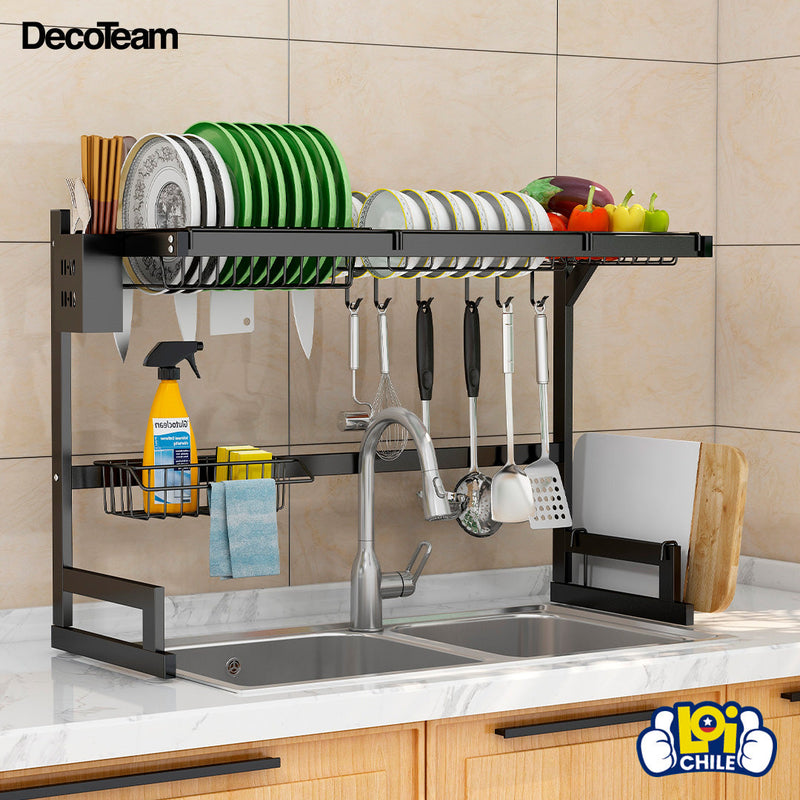 Escorredor de louças Decoteam 2 andares em aço inox Alta Qualidade