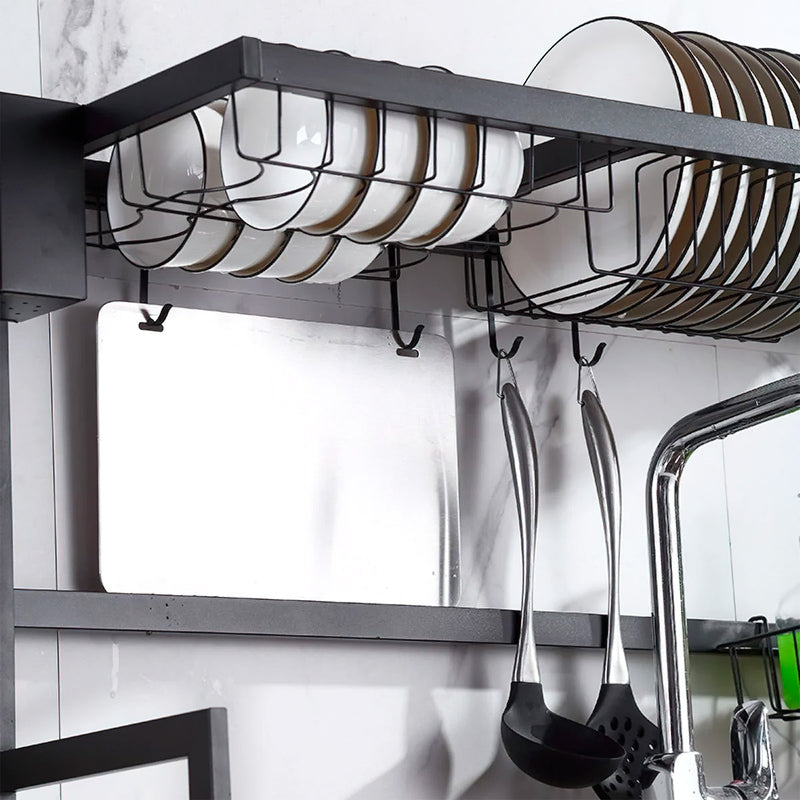 Escorredor de louças Decoteam 2 andares em aço inox Alta Qualidade